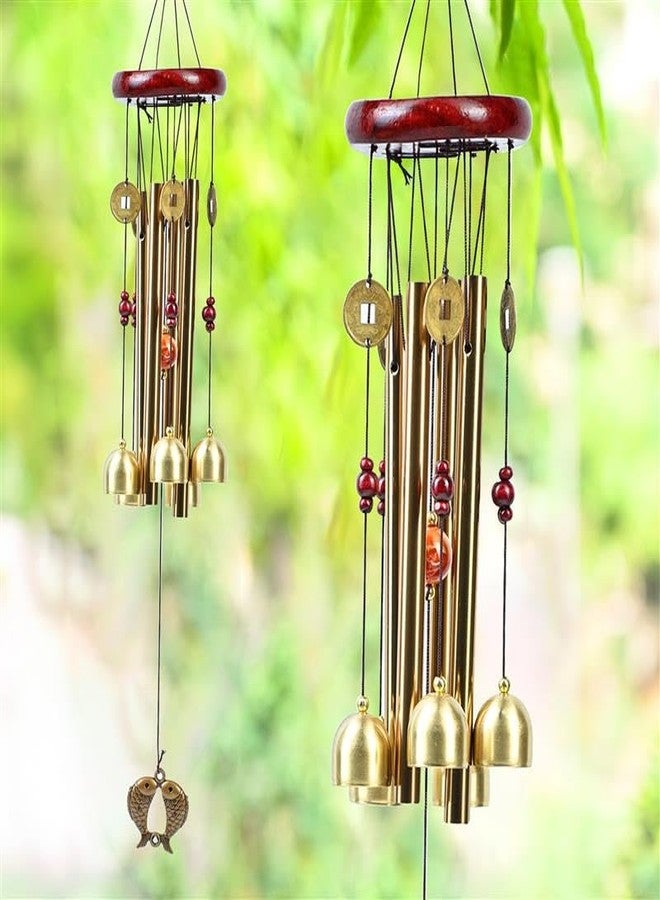 HindCraft Wind Chimes for Balcony, Garden & Home Decor - 63cm Metal Hanging Bell Windchime for Living Room, Wall Decor Items, Positive Energy, Decorative Items, Outdoor & Indoor Use - Image 1